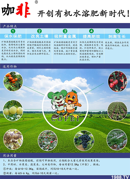     種好地沖好肥，解決作物生長難題，“咖非+咖非伴侶”開創(chuàng)有機水溶肥新時代！