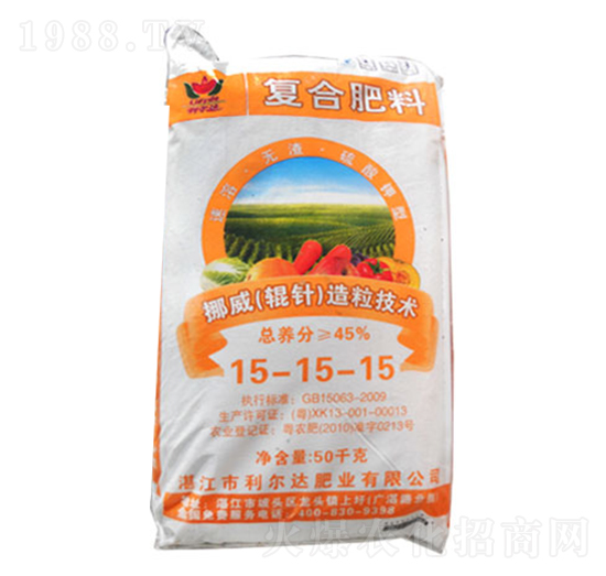 硫酸鉀型復(fù)合肥料15-15-15-利爾達(dá)