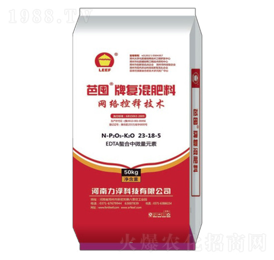 網(wǎng)絡(luò)狀控釋肥23-18-5-芭囤-力浮科技