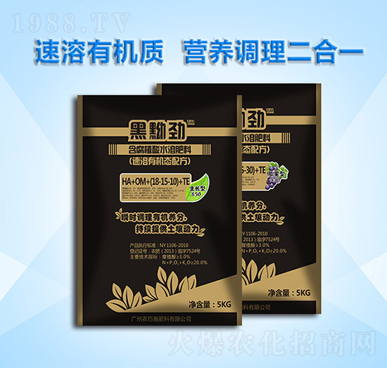 含腐植酸水溶肥料-黑黝勁-農(nóng)巧施