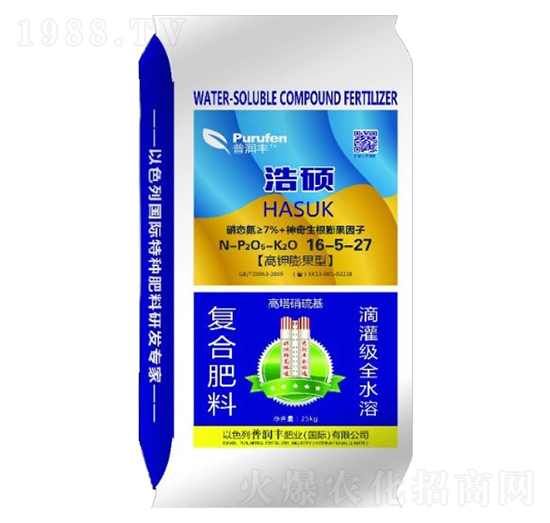 浩碩高鉀膨果肥16-5-27-普潤(rùn)豐