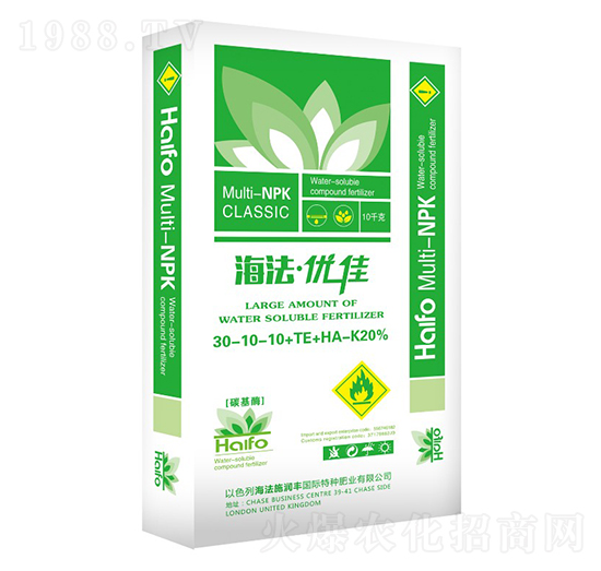 海法優(yōu)佳30-10-10+TE+HA-普潤豐