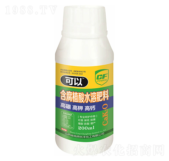 高硼高鉀高鈣含腐植酸水溶肥料-可以-長豐化工