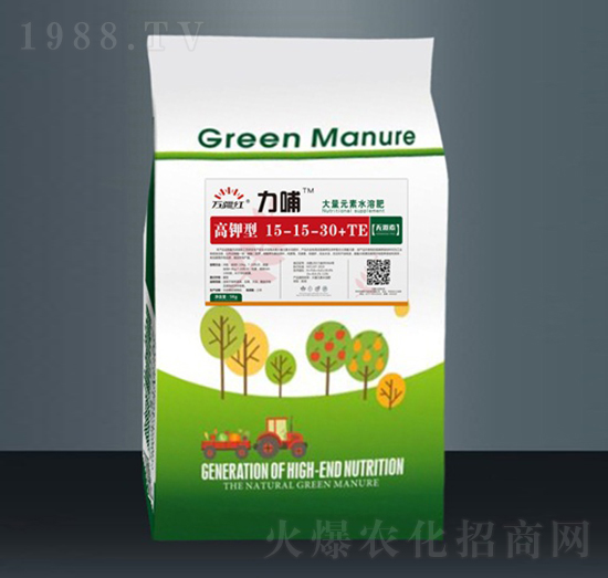 高鉀型大量元素水溶肥料15-15-30+TE-力哺-萬(wàn)疆紅