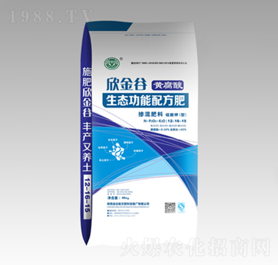 黃腐酸生態(tài)功能配方摻混肥料12-16-15-欣金谷-金谷配方肥