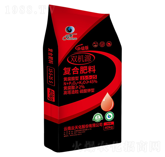 高塔造粒硫酸鉀型復(fù)合肥料15-5-25-雙機(jī)源-云天化農(nóng)資