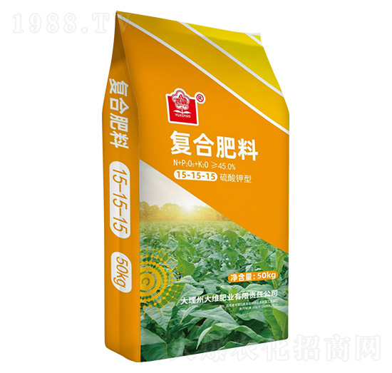 煙草專用硫酸鉀型復(fù)合肥料15-15-15-花山-云天化農(nóng)資
