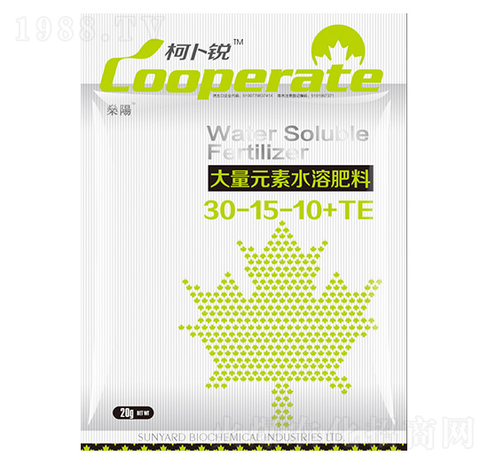 大量元素水溶肥料30-15-10+TE-柯卜銳-燊陽化工