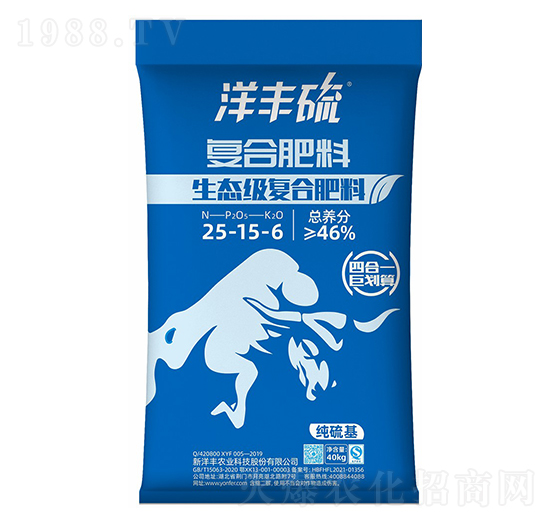 生態(tài)級復(fù)合肥料25-15-6-洋豐硫-新洋豐肥業(yè)