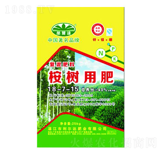 桉樹適用復混肥料18-7-15-利爾達肥業(yè)
