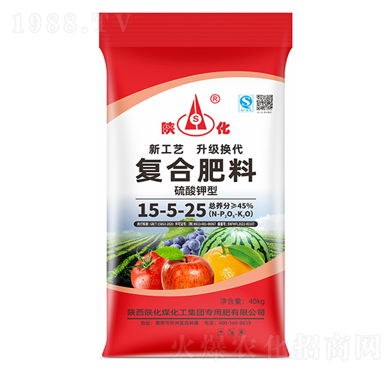硫酸鉀型復合肥料15-5-25-陜化