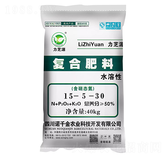 水溶性復合肥料15-5-30-力芝源-諾千金農(nóng)業(yè)