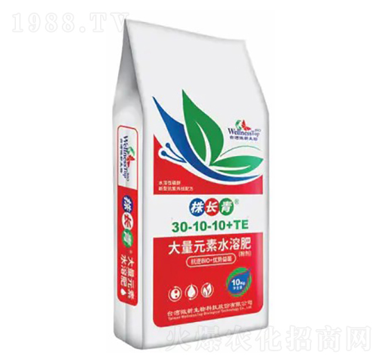 大量元素水溶肥30-10-10+TE-株長(zhǎng)青-微新生物