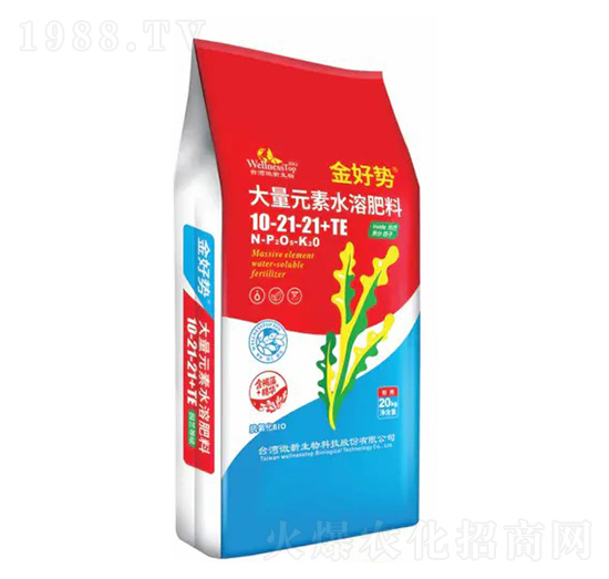 功能型大量元素水溶肥10-21-21+TE-金好勢(shì)-微新生物
