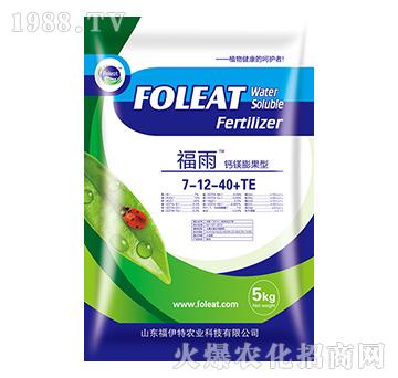 鈣鎂膨果型大量元素水溶肥7-12-40+TE-福雨-福伊特