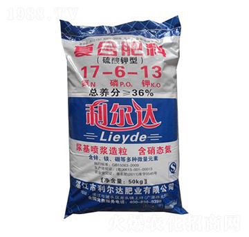 硫酸鉀型復(fù)合肥料17-6-13-利爾達