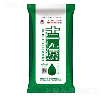 高氮型十二元素水溶肥料30-10-10+TE-晉南大化-凱美佳肥業(yè)
