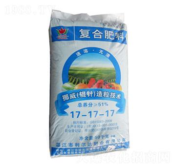 輥針造粒復(fù)混肥料17-17-17-利爾達(dá)肥業(yè)