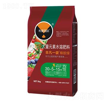 黑科技·高氮大量元素水溶肥料30-5-15+TE-非凡一袋-利果國際